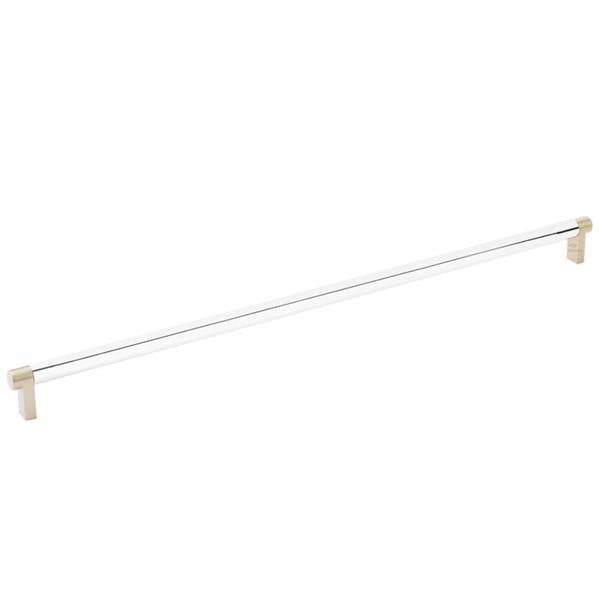 Emtek - Select Cabinet Pull 18 Inch C-C, Rectangular Stem, Smooth Bar