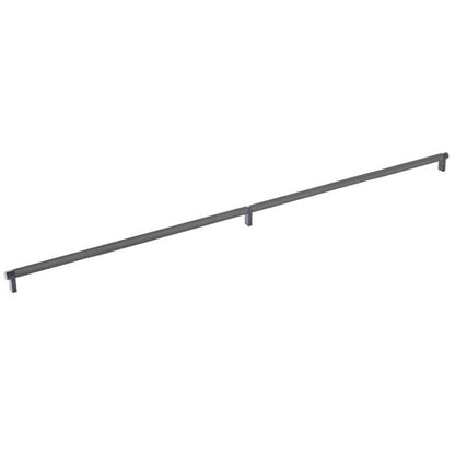Emtek - Select Cabinet Pull 36 Inch C-C, Rectangular Stem, Knurled Bar