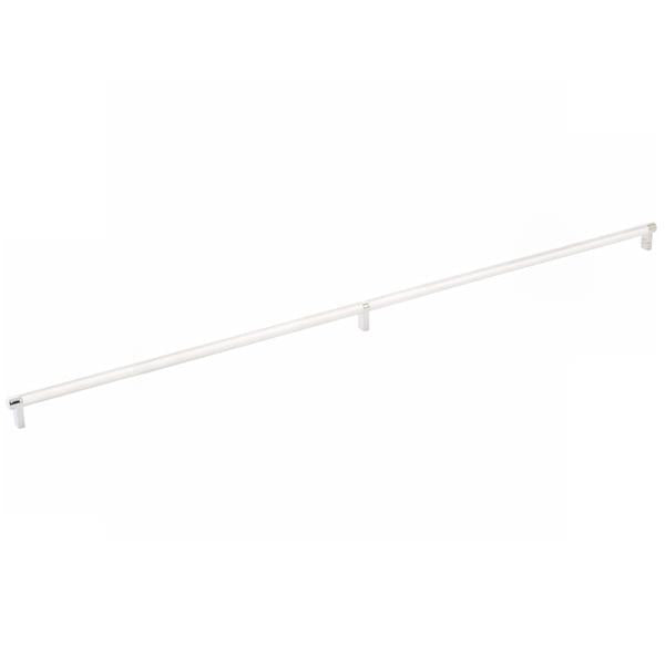 Emtek - Select Cabinet Pull 36 Inch C-C, Rectangular Stem, Knurled Bar
