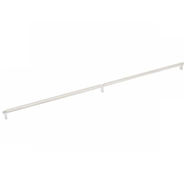 Emtek - Select Cabinet Pull 36 Inch C-C, Rectangular Stem, Knurled Bar