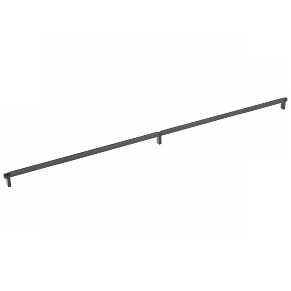 Emtek - Select Cabinet Pull 36 Inch C-C, Rectangular Stem, Knurled Bar
