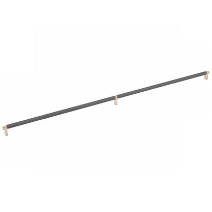 Emtek - Select Cabinet Pull 36 Inch C-C, Rectangular Stem, Knurled Bar