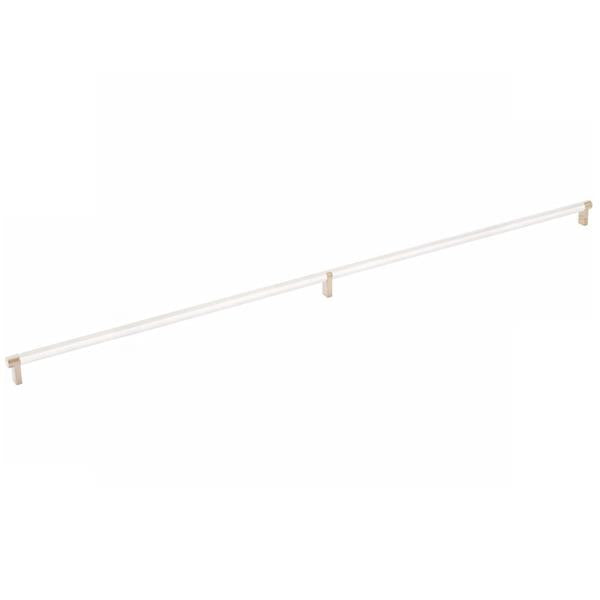 Emtek - Select Cabinet Pull 36 Inch C-C, Rectangular Stem, Knurled Bar