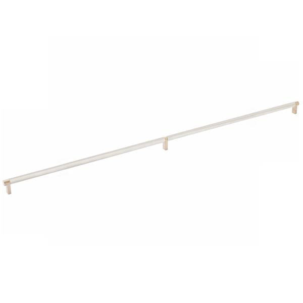 Emtek - Select Cabinet Pull 36 Inch C-C, Rectangular Stem, Knurled Bar