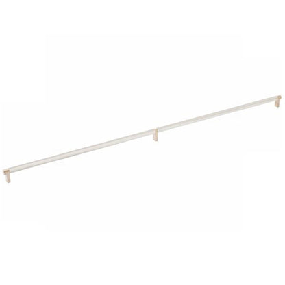 Emtek - Select Cabinet Pull 36 Inch C-C, Rectangular Stem, Knurled Bar