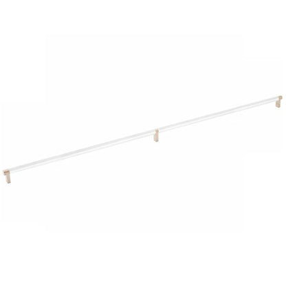 Emtek - Select Cabinet Pull 36 Inch C-C, Rectangular Stem, Knurled Bar