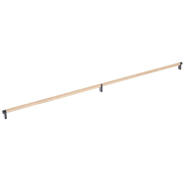 Emtek - Select Cabinet Pull 36 Inch C-C, Rectangular Stem, Knurled Bar