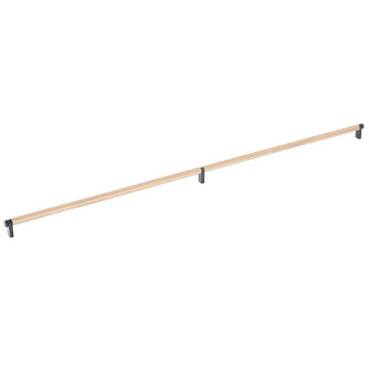 Emtek - Select Cabinet Pull 36 Inch C-C, Rectangular Stem, Knurled Bar
