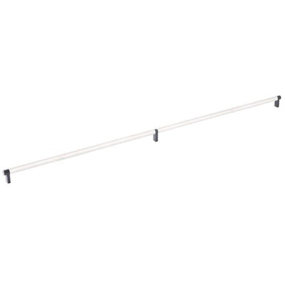 Emtek - Select Cabinet Pull 36 Inch C-C, Rectangular Stem, Knurled Bar