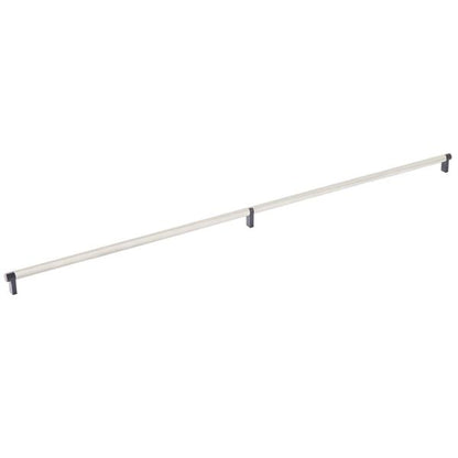 Emtek - Select Cabinet Pull 36 Inch C-C, Rectangular Stem, Knurled Bar