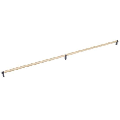 Emtek - Select Cabinet Pull 36 Inch C-C, Rectangular Stem, Knurled Bar
