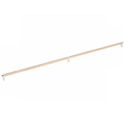 Emtek - Select Cabinet Pull 36 Inch C-C, Rectangular Stem, Knurled Bar