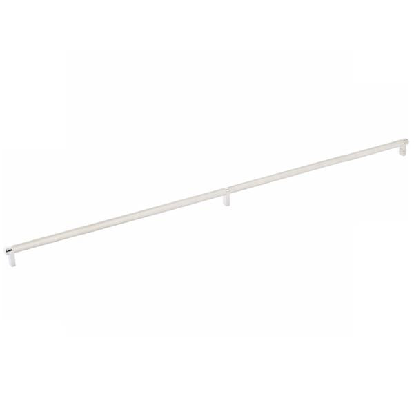 Emtek - Select Cabinet Pull 36 Inch C-C, Rectangular Stem, Knurled Bar