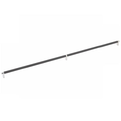 Emtek - Select Cabinet Pull 36 Inch C-C, Rectangular Stem, Knurled Bar