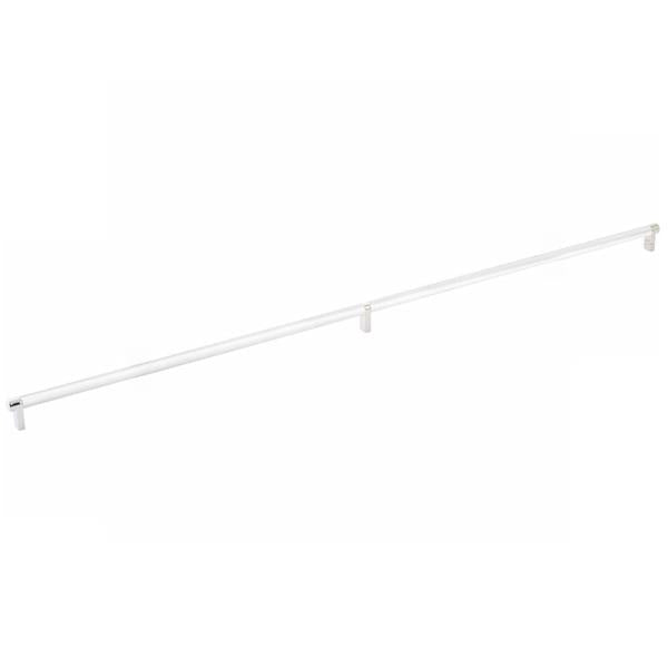 Emtek - Select Cabinet Pull 36 Inch C-C, Rectangular Stem, Knurled Bar