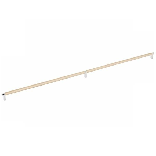 Emtek - Select Cabinet Pull 36 Inch C-C, Rectangular Stem, Knurled Bar