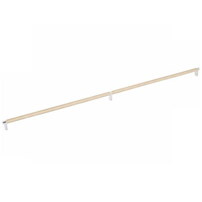 Emtek - Select Cabinet Pull 36 Inch C-C, Rectangular Stem, Knurled Bar