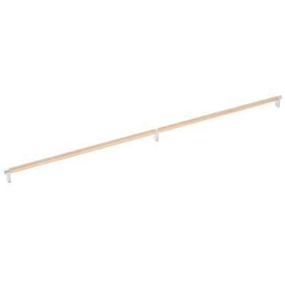 Emtek - Select Cabinet Pull 36 Inch C-C, Rectangular Stem, Knurled Bar