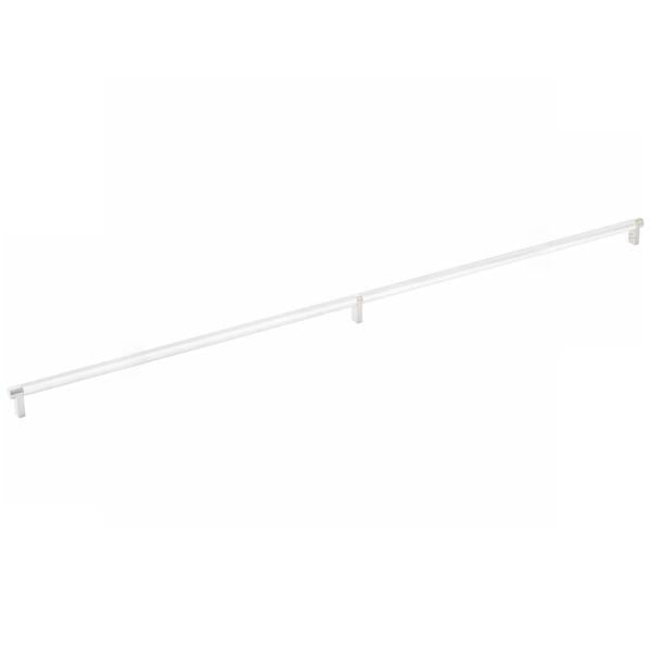 Emtek - Select Cabinet Pull 36 Inch C-C, Rectangular Stem, Knurled Bar