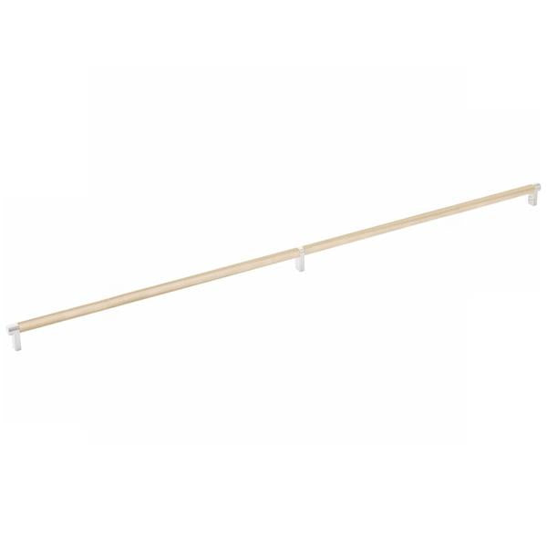 Emtek - Select Cabinet Pull 36 Inch C-C, Rectangular Stem, Knurled Bar
