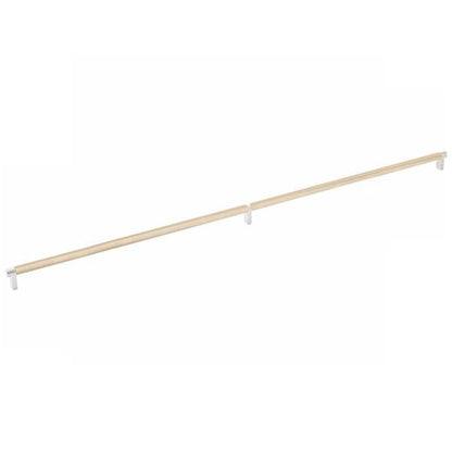 Emtek - Select Cabinet Pull 36 Inch C-C, Rectangular Stem, Knurled Bar