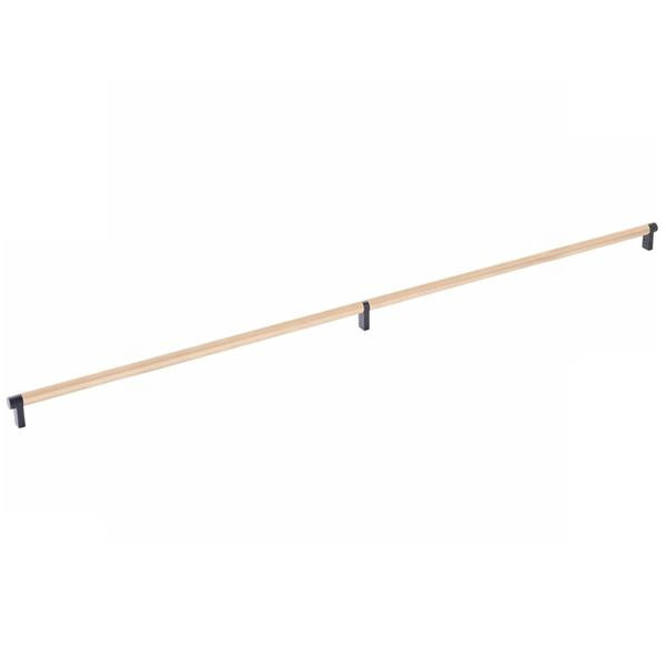 Emtek - Select Cabinet Pull 36 Inch C-C, Rectangular Stem, Knurled Bar