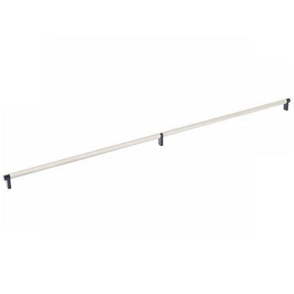 Emtek - Select Cabinet Pull 36 Inch C-C, Rectangular Stem, Knurled Bar