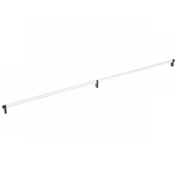 Emtek - Select Cabinet Pull 36 Inch C-C, Rectangular Stem, Knurled Bar