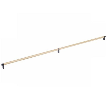 Emtek - Select Cabinet Pull 36 Inch C-C, Rectangular Stem, Knurled Bar