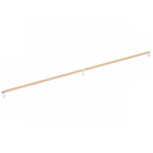 Emtek - Select Cabinet Pull 36 Inch C-C, Rectangular Stem, Knurled Bar