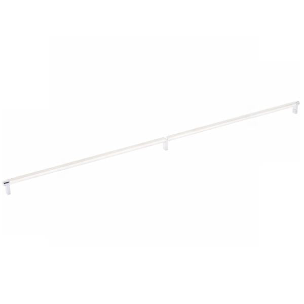 Emtek - Select Cabinet Pull 36 Inch C-C, Rectangular Stem, Knurled Bar