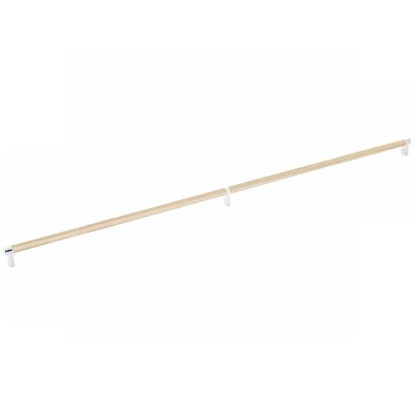 Emtek - Select Cabinet Pull 36 Inch C-C, Rectangular Stem, Knurled Bar