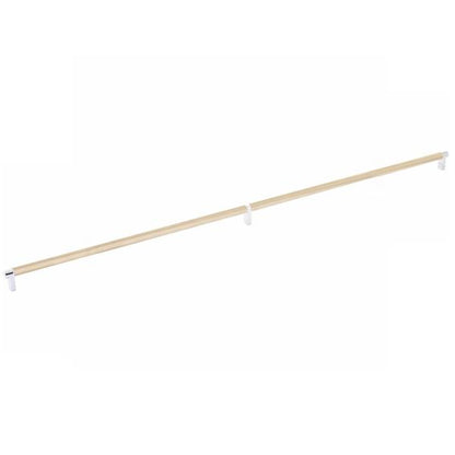 Emtek - Select Cabinet Pull 36 Inch C-C, Rectangular Stem, Knurled Bar