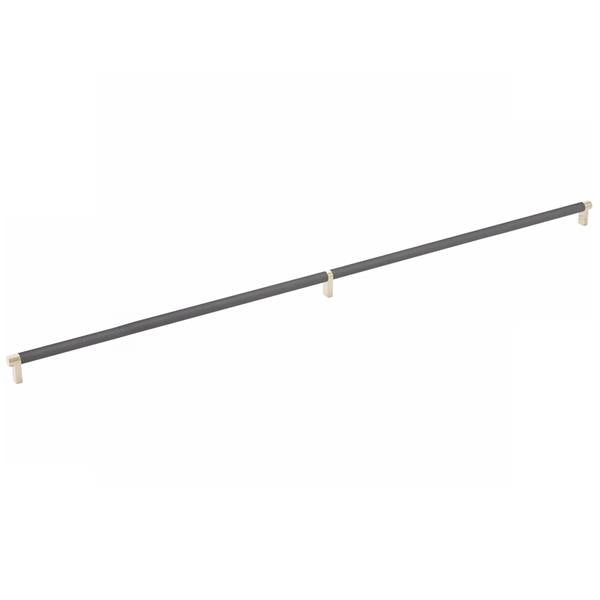 Emtek - Select Cabinet Pull 36 Inch C-C, Rectangular Stem, Knurled Bar