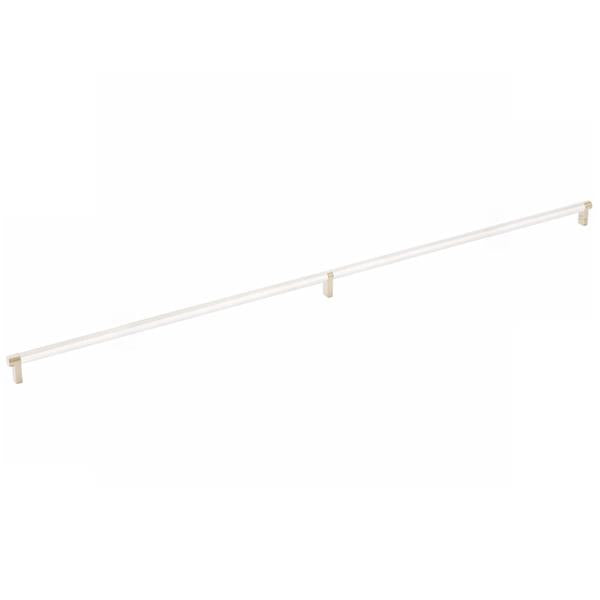 Emtek - Select Cabinet Pull 36 Inch C-C, Rectangular Stem, Knurled Bar
