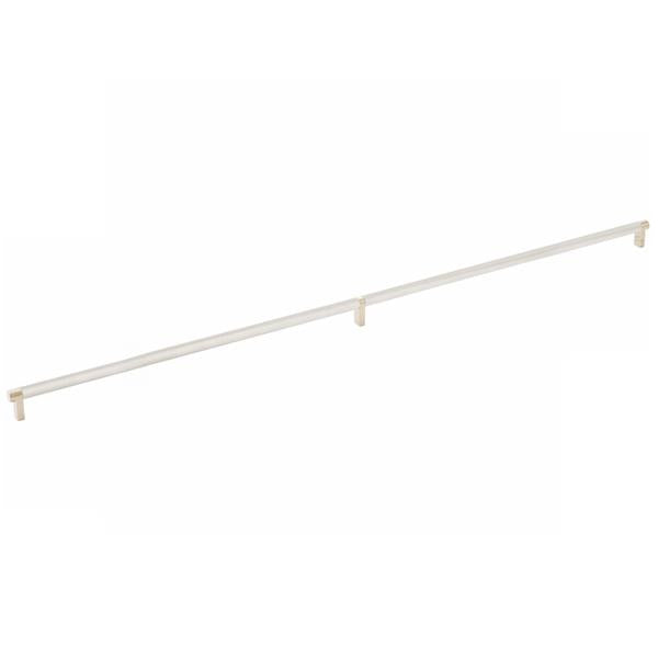 Emtek - Select Cabinet Pull 36 Inch C-C, Rectangular Stem, Knurled Bar