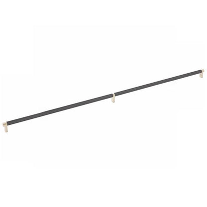 Emtek - Select Cabinet Pull 36 Inch C-C, Rectangular Stem, Knurled Bar