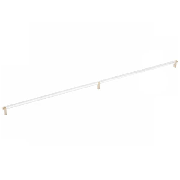 Emtek - Select Cabinet Pull 36 Inch C-C, Rectangular Stem, Knurled Bar
