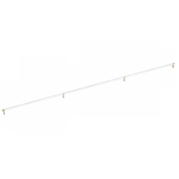 Emtek - Select Cabinet Pull 54 Inch C-C, Rectangular Stem, Knurled Bar