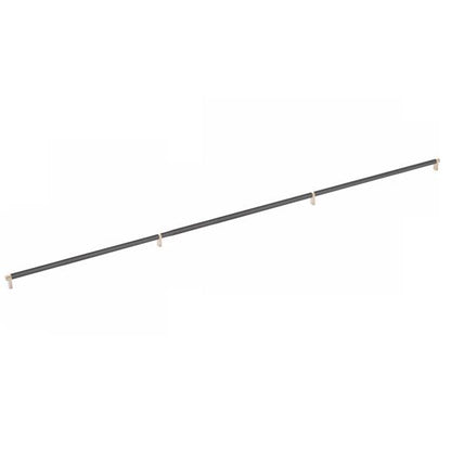 Emtek - Select Cabinet Pull 54 Inch C-C, Rectangular Stem, Smooth Bar