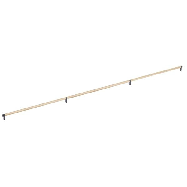 Emtek - Select Cabinet Pull 54 Inch C-C, Rectangular Stem, Knurled Bar