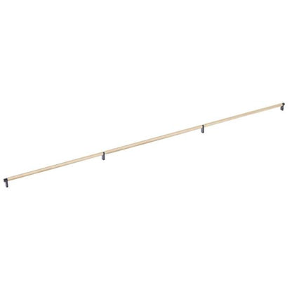 Emtek - Select Cabinet Pull 54 Inch C-C, Rectangular Stem, Knurled Bar