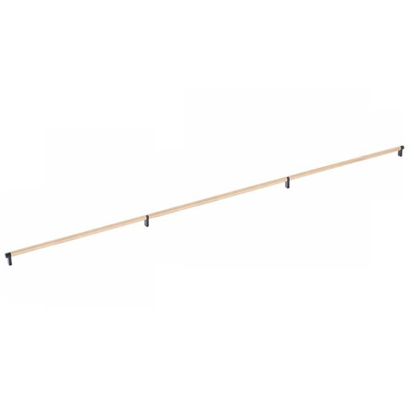 Emtek - Select Cabinet Pull 54 Inch C-C, Rectangular Stem, Knurled Bar