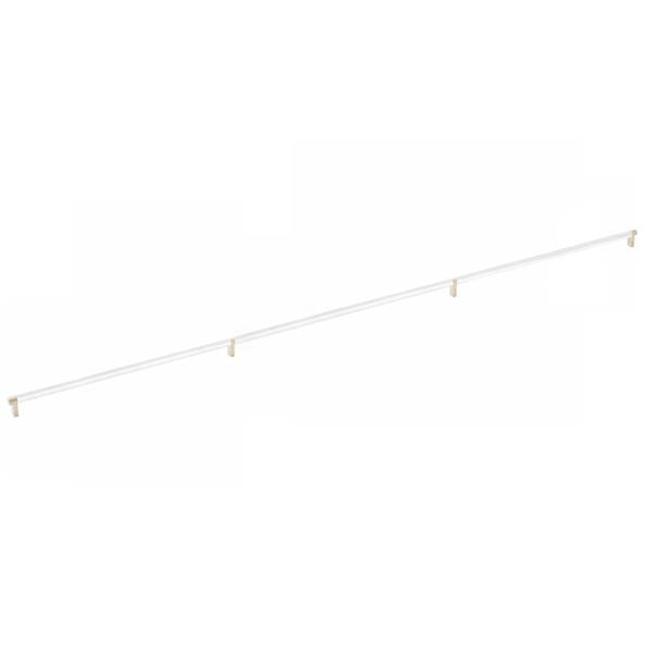 Emtek - Select Cabinet Pull 54 Inch C-C, Rectangular Stem, Knurled Bar