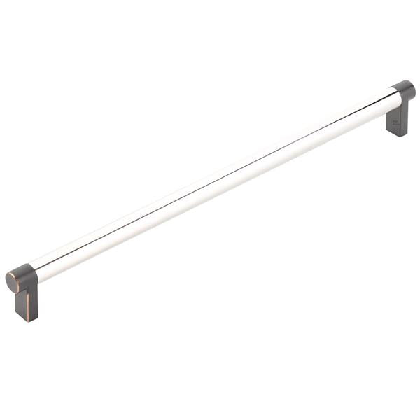 Emtek - Select Appliance Pull 12 Inch C-C, Rectangular Stem, Smooth Bar