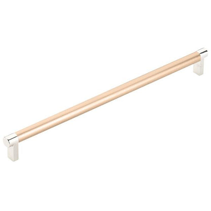 Emtek - Select Appliance Pull 12 Inch C-C, Rectangular Stem, Smooth Bar