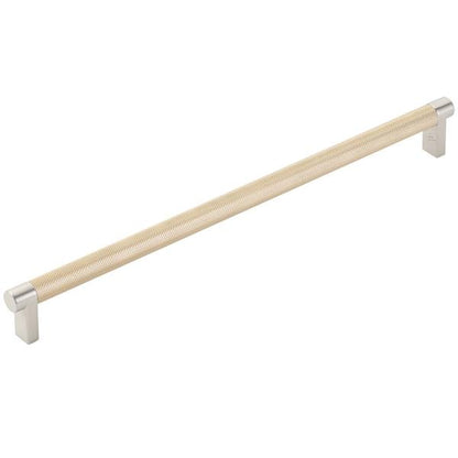 Emtek - Select Appliance Pull 12 Inch C-C, Rectangular Stem, Knurled Bar