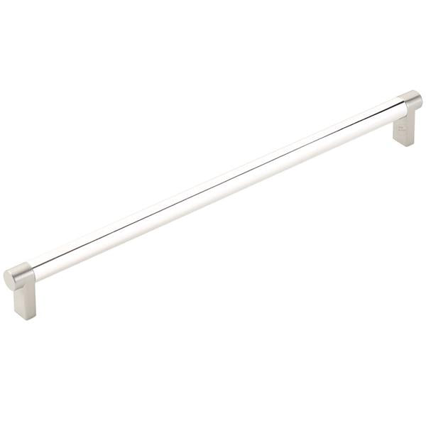 Emtek - Select Appliance Pull 12 Inch C-C, Rectangular Stem, Smooth Bar