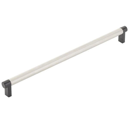 Emtek - Select Appliance Pull 12 Inch C-C, Rectangular Stem, Knurled Bar