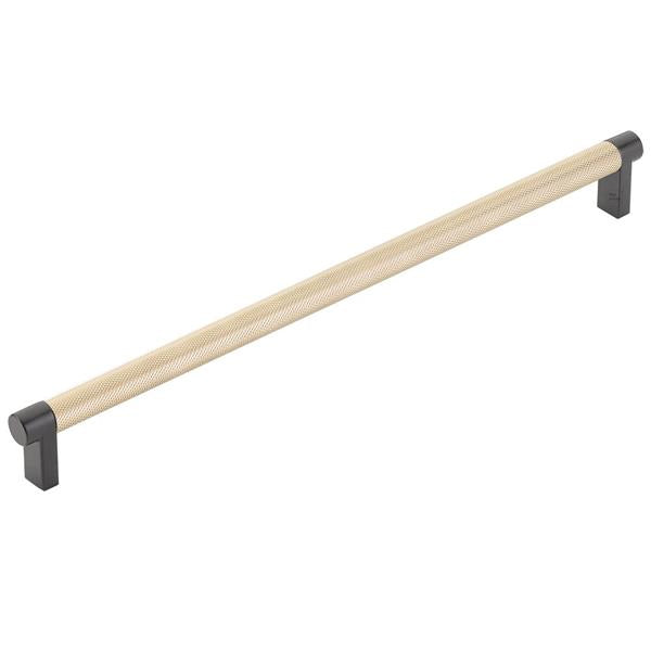 Emtek - Select Appliance Pull 12 Inch C-C, Rectangular Stem, Knurled Bar